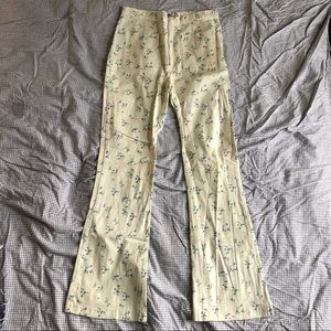 Floral flare pants
